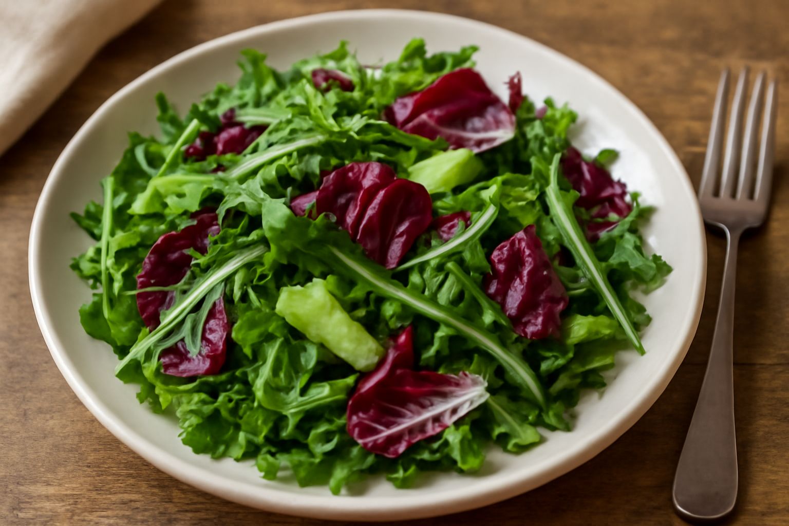Misticanza: insalata croccante che nutre il corpo con verdure fresche e minerali