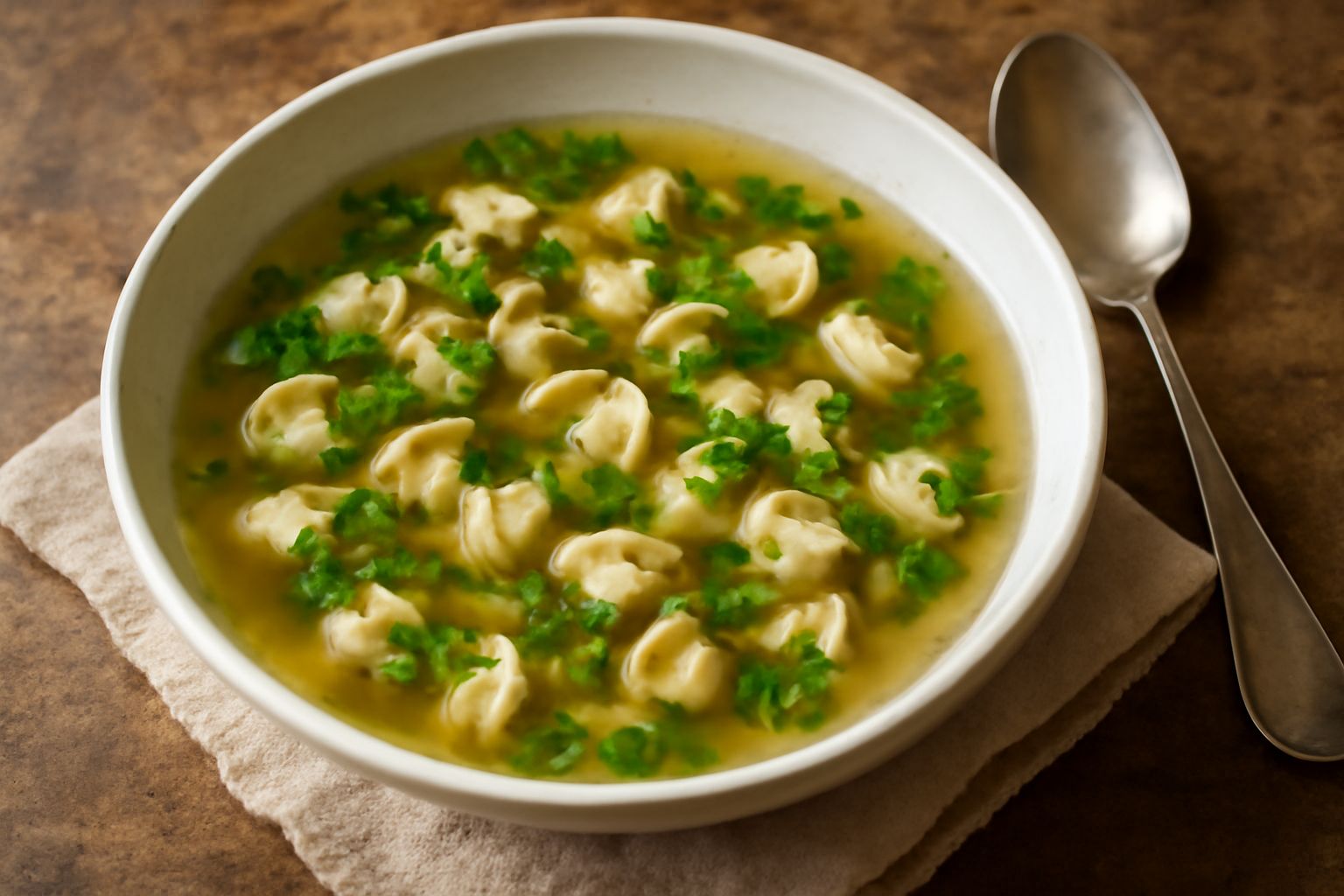 Molluschi d'acqua dolce in brodo
