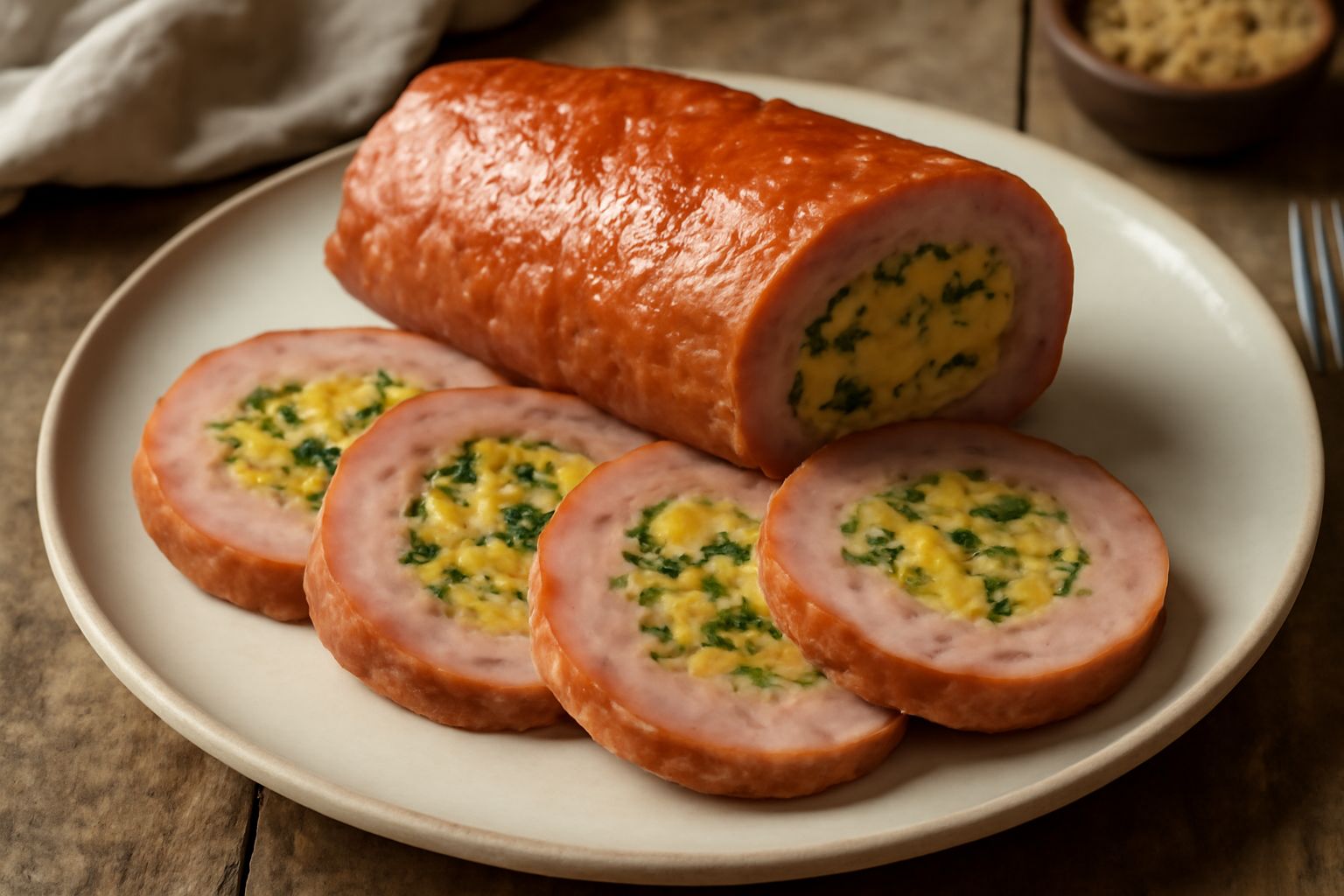 Mortadella ripiena al forno
