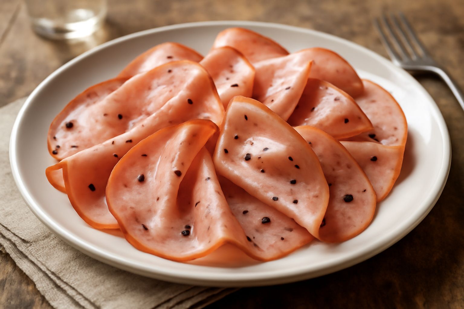 Mortadella triestina affettata