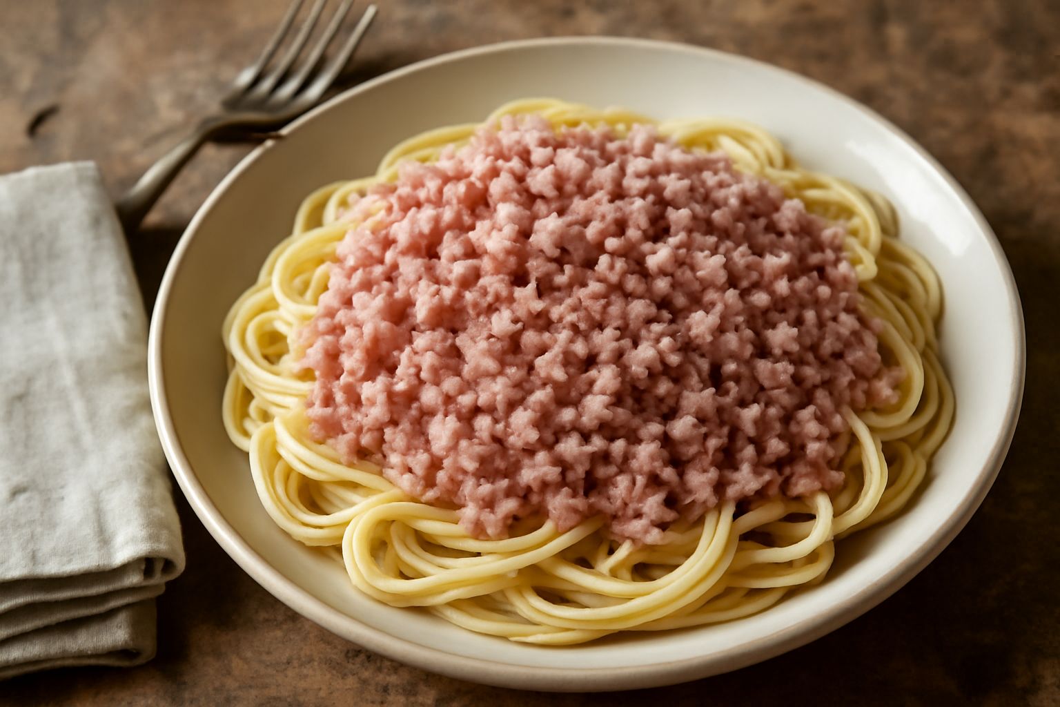 Mortadella tritata come condimento