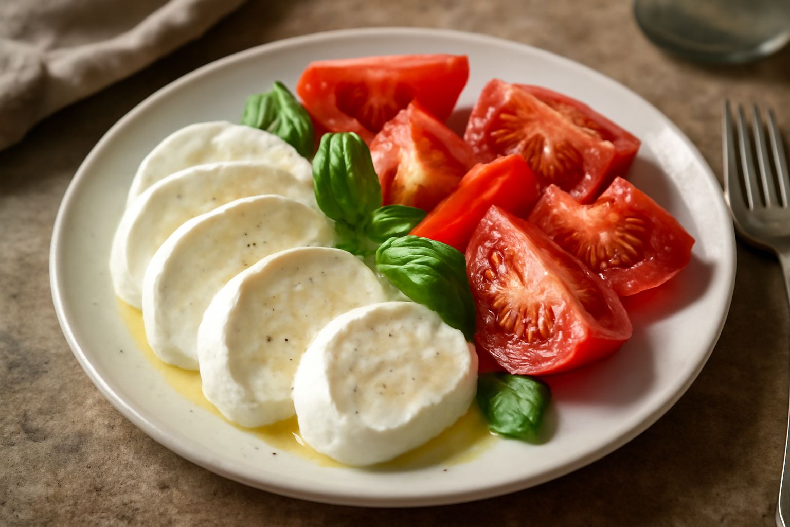 Mozzarella di bufala con pomodoro