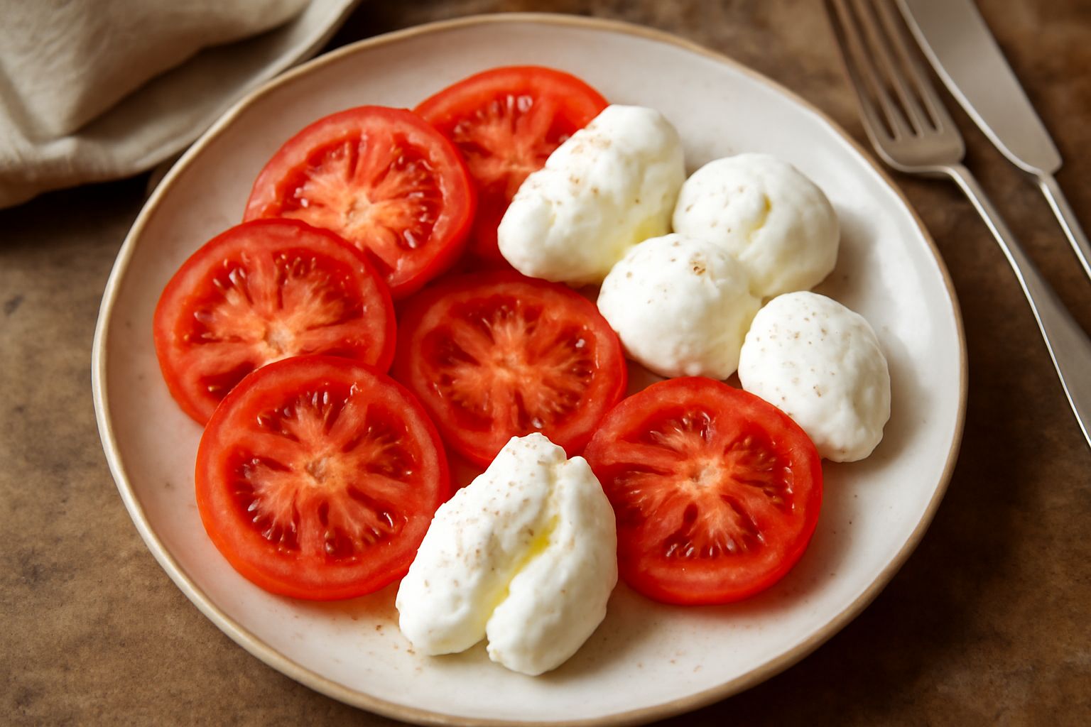 Mozzarella di bufala e pomodori