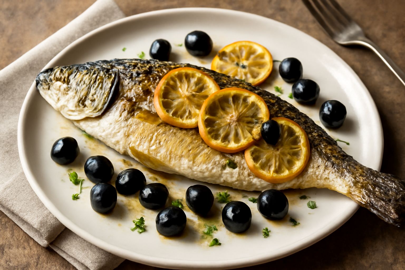 Muggine al forno
