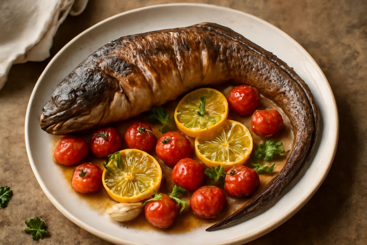 Murena al forno