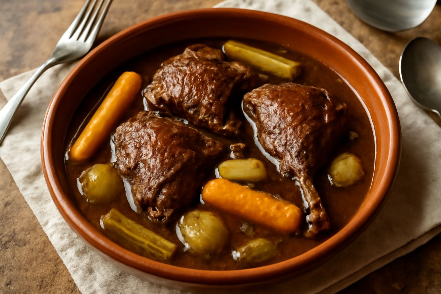 Oca in umido: carne succosa e proteica che nutre con delicatezza lo stomaco
