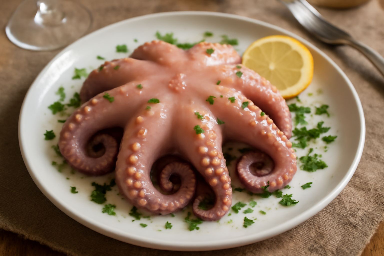 Octopus bollito