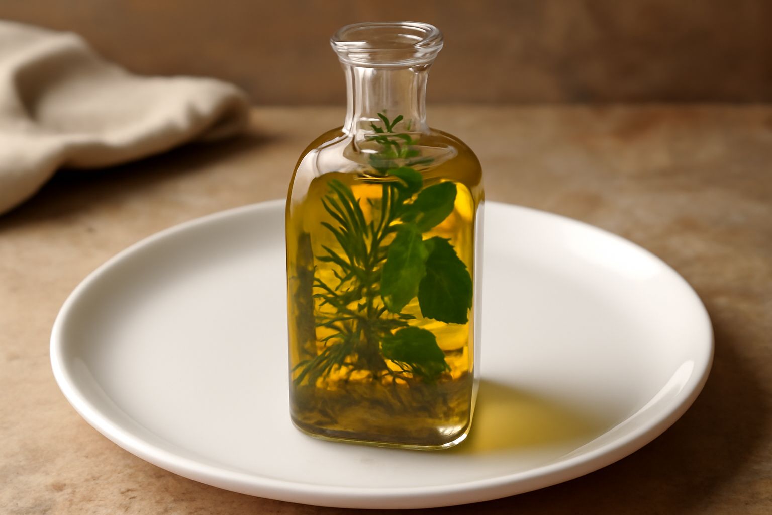 Olio aromatizzato alle erbe