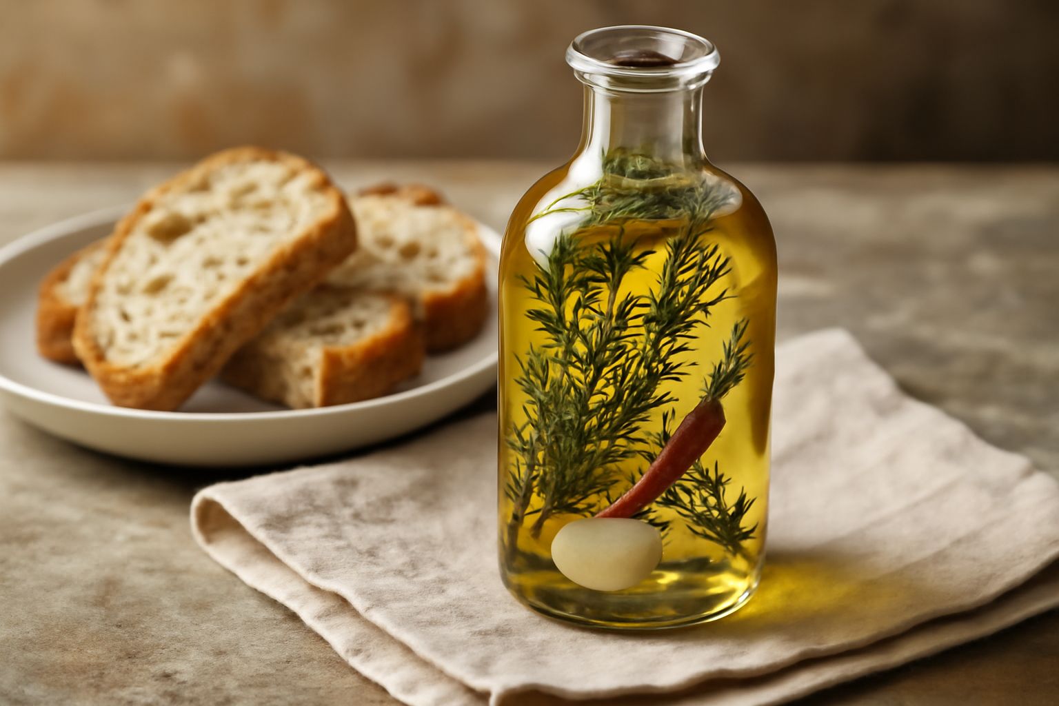Olio infuso agli aromi