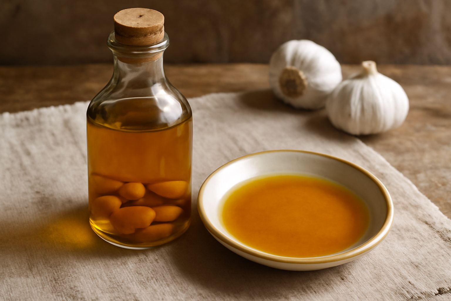 Olio infuso all'aglio