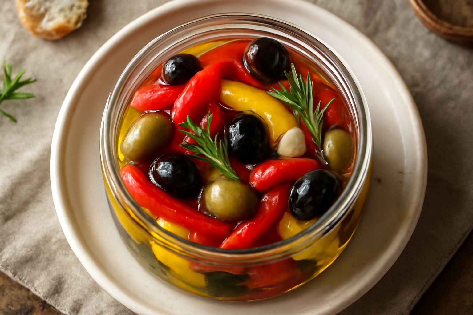 Olive e peperoni