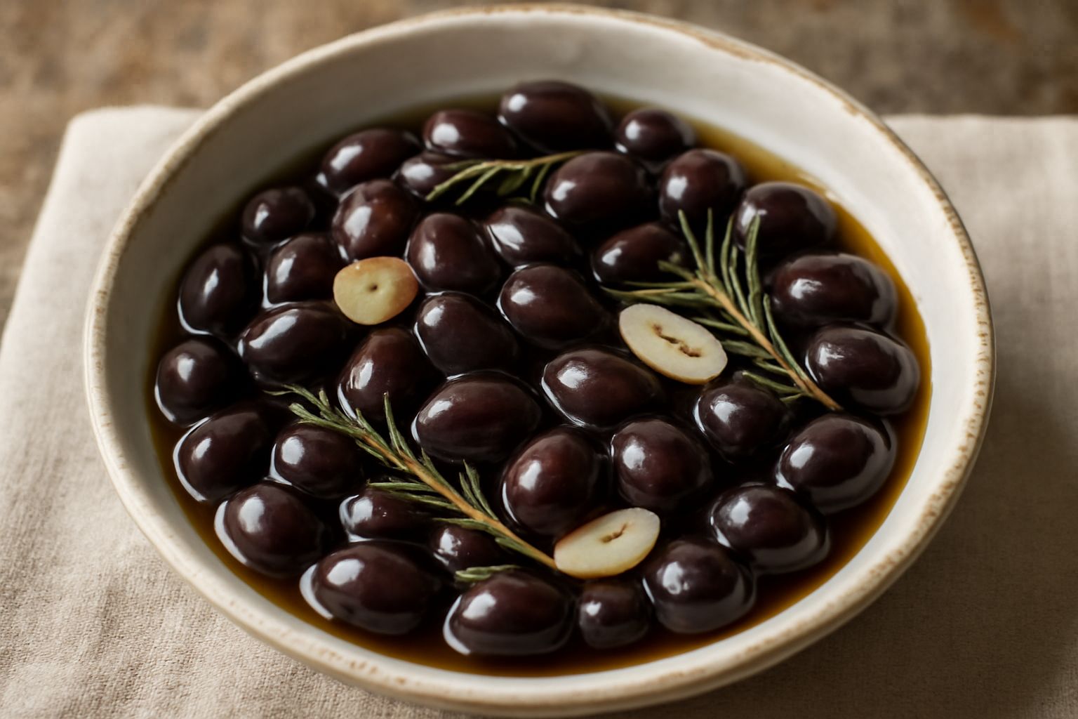 Olive taggiasche conservate