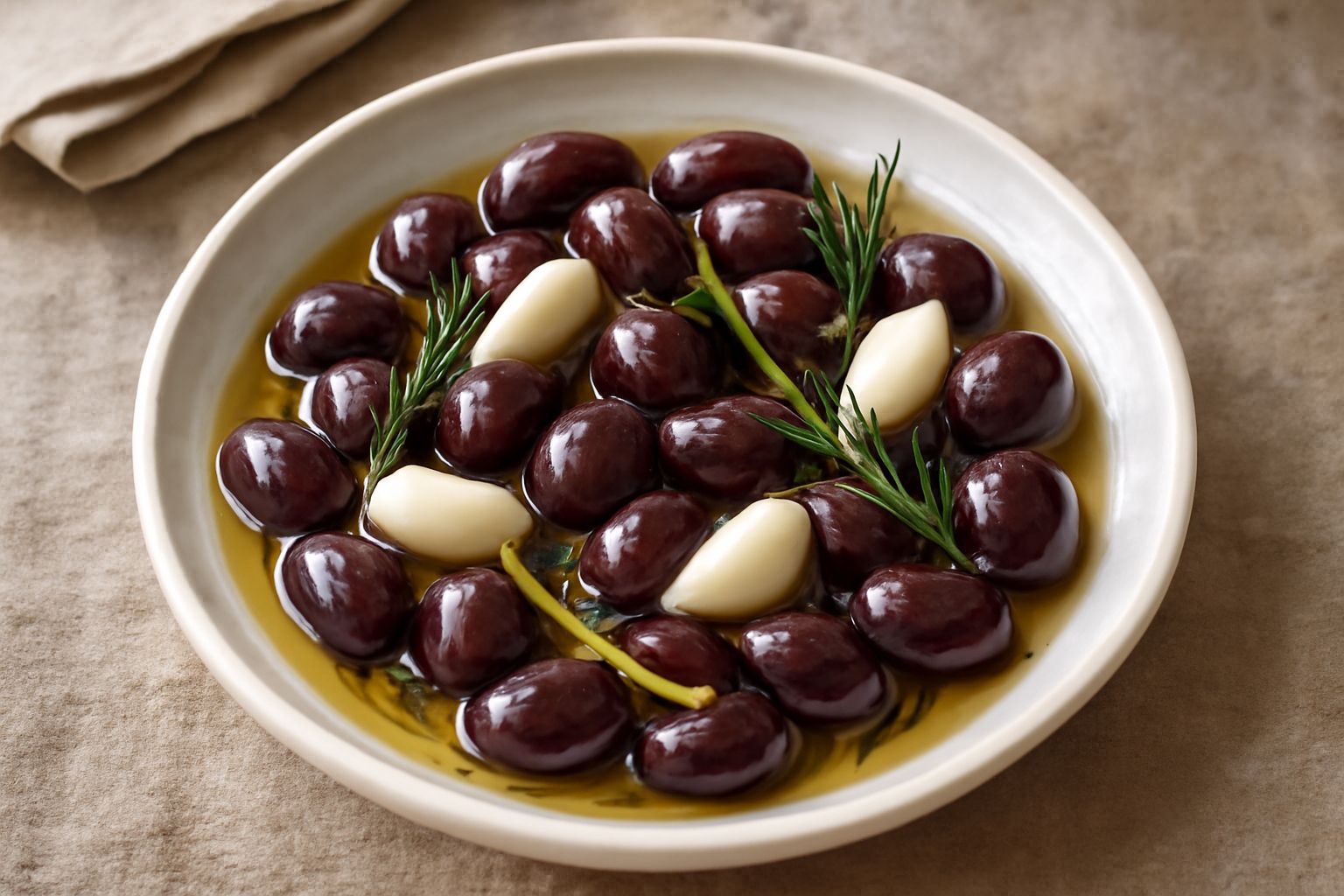 Olive taggiasche marinate