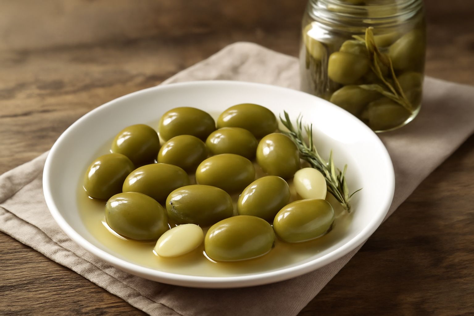 Olive verdi in salamoia