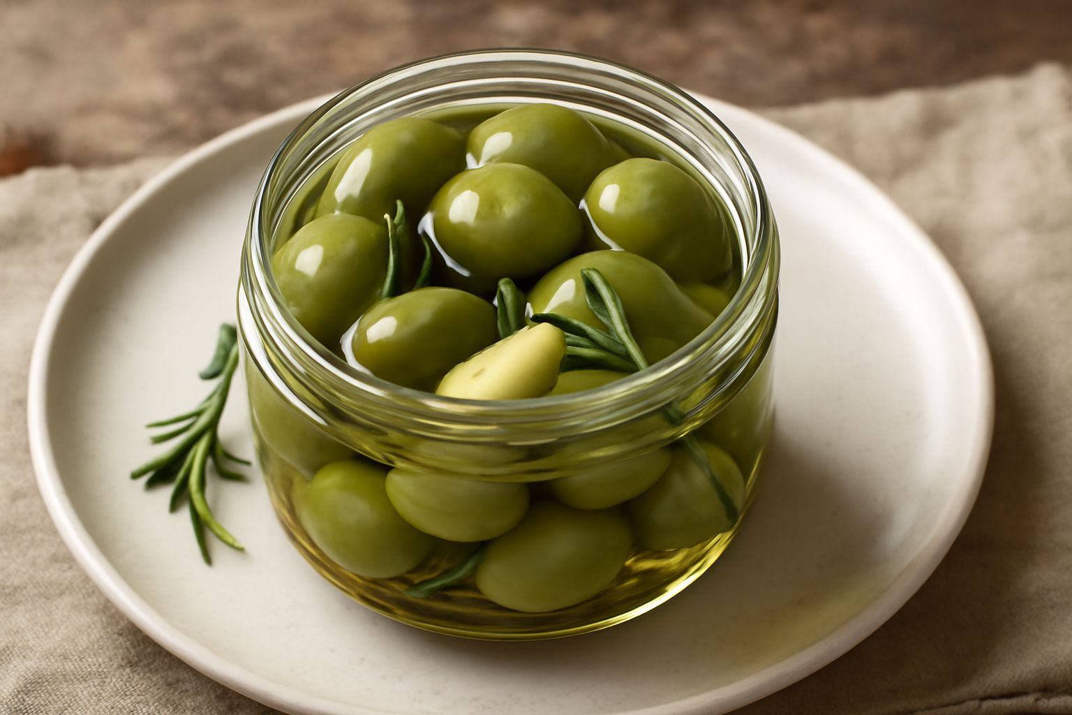 Olive verdi sott'olio