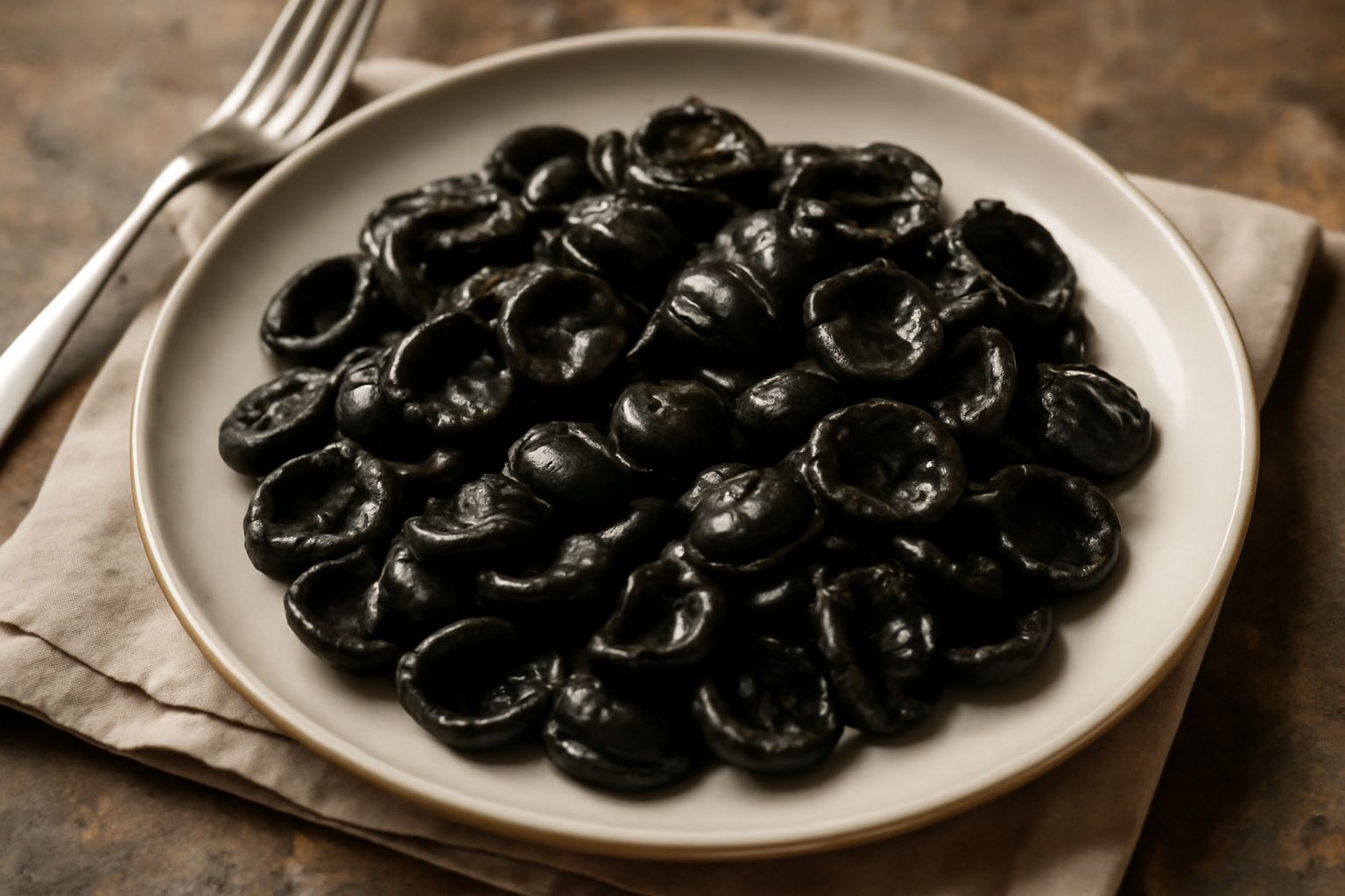 Orecchiette al nero di seppia