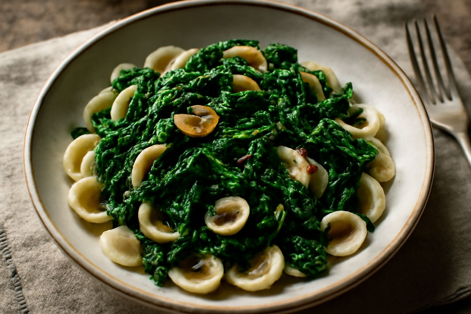 Orecchiette alle cime di rapa selvatica