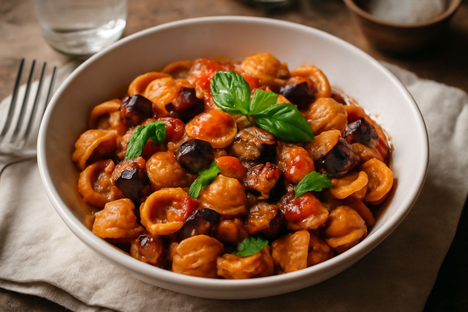 Orecchiette con le melanzane