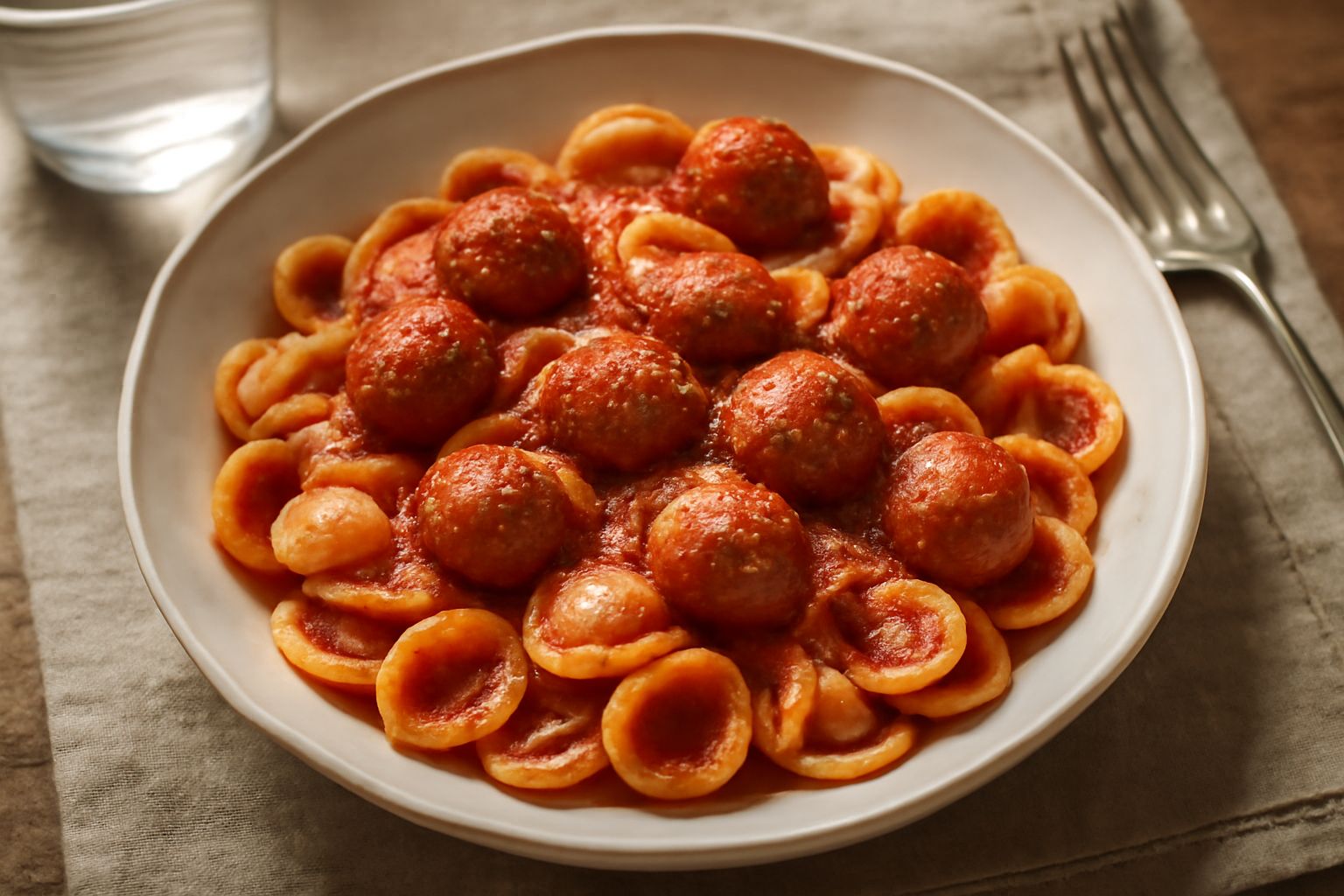 Orecchiette con le polpettine