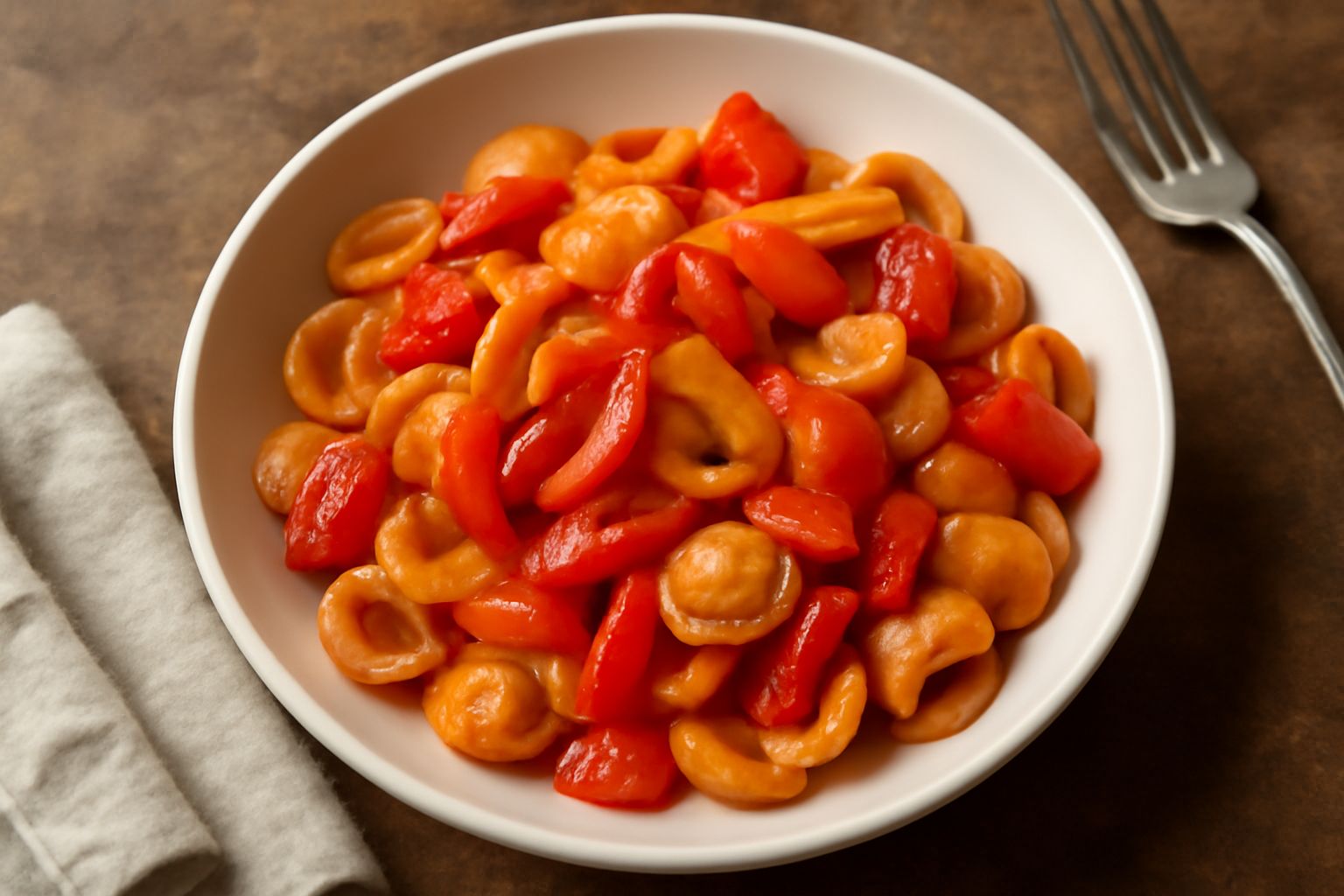 Orecchiette con peperoni