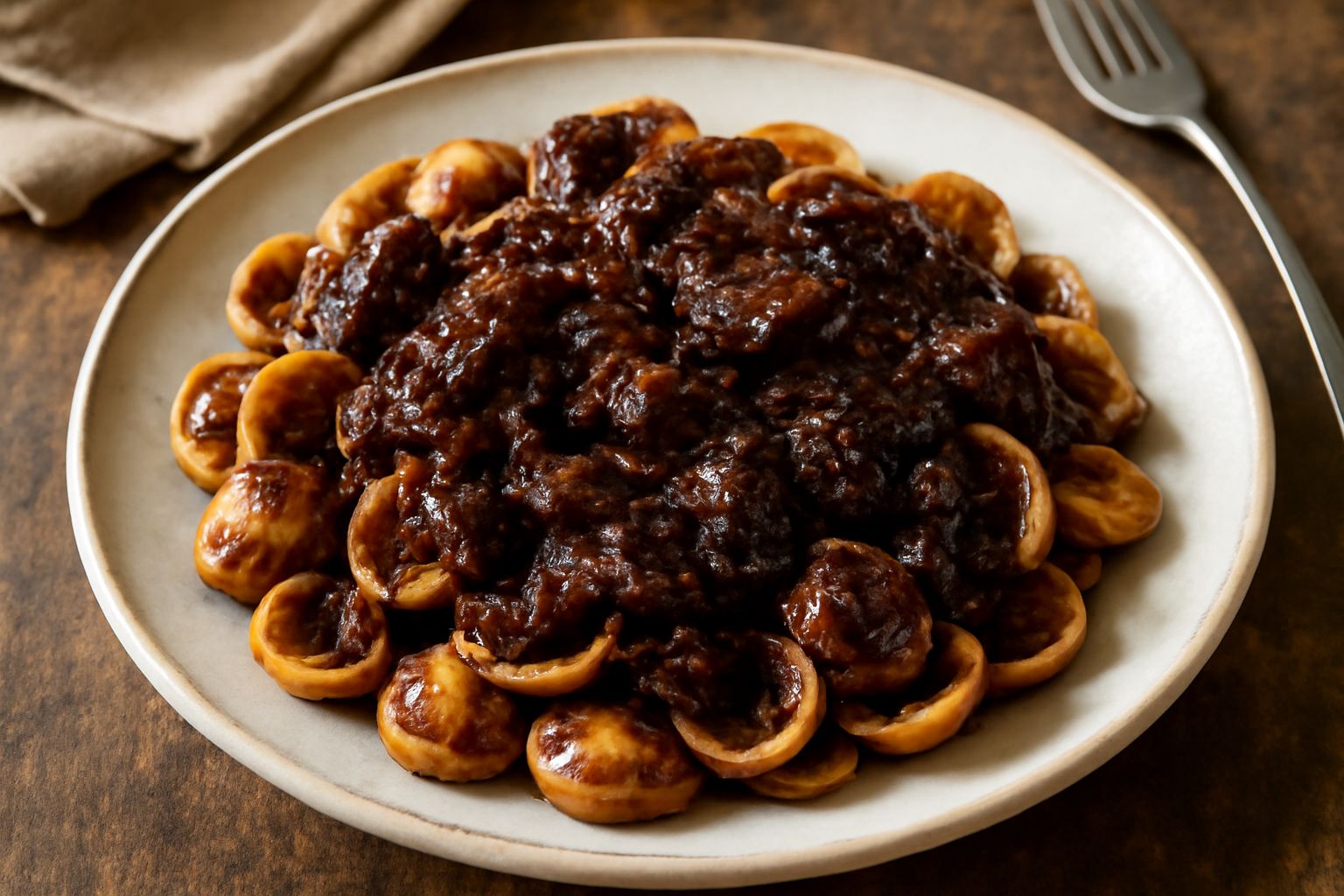 Orecchiette con ragù di brace