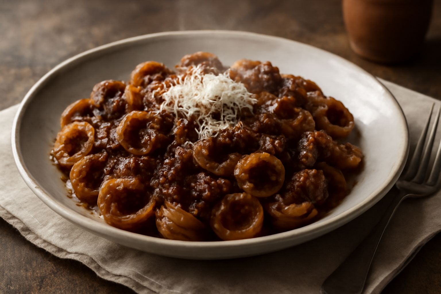 Orecchiette con ragù di carne