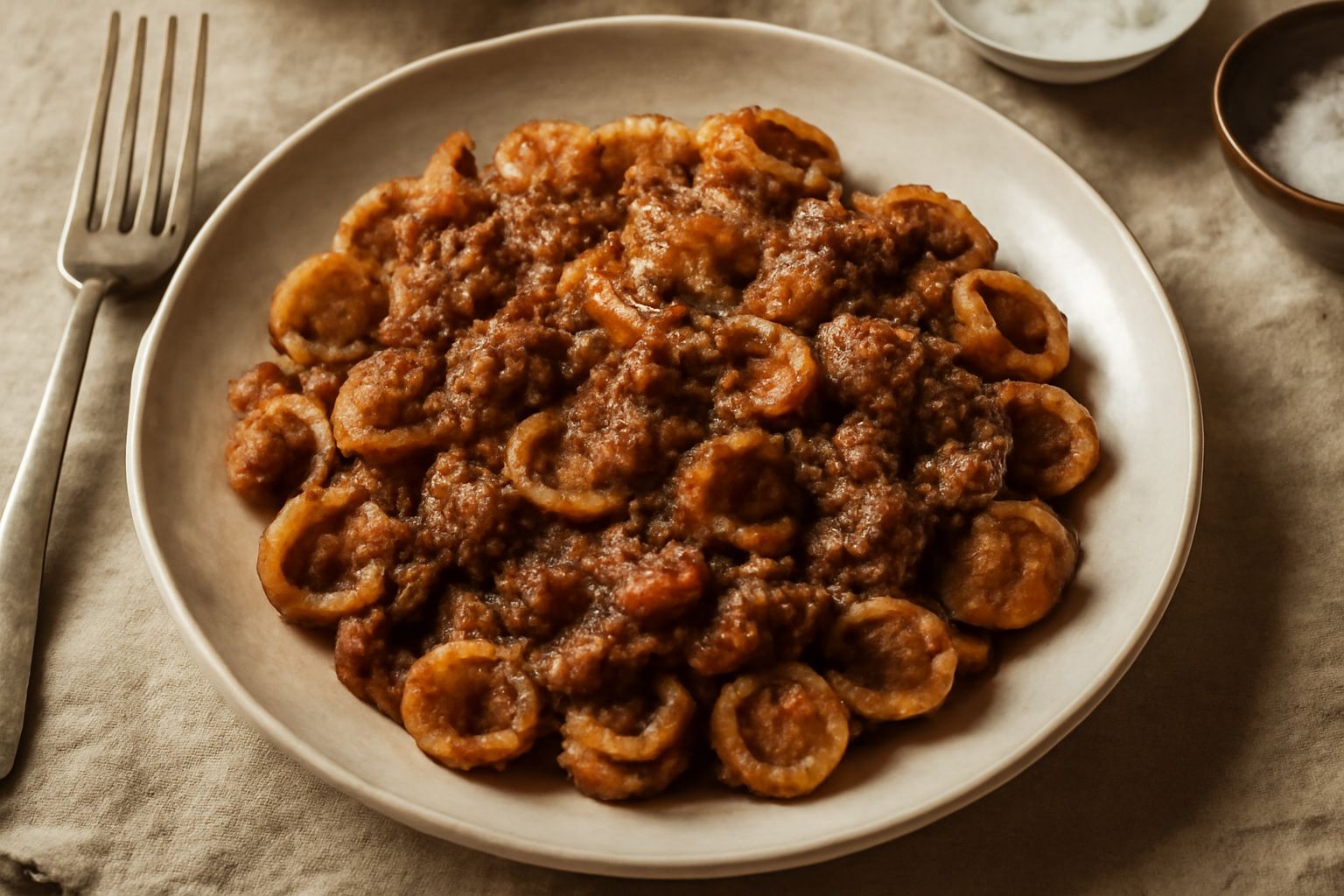 Orecchiette con ragù di manzo