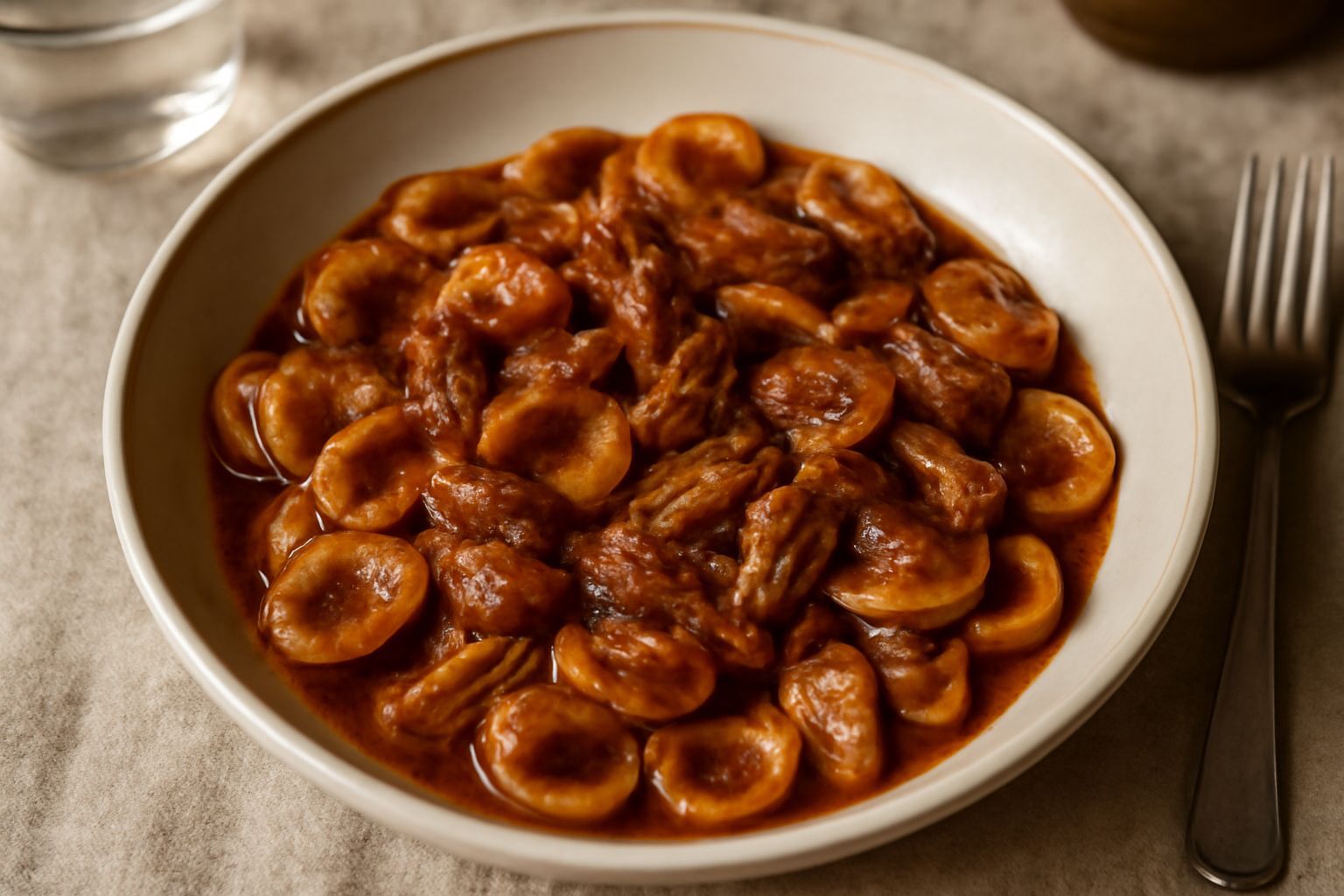 Orecchiette con sugo d'anatra