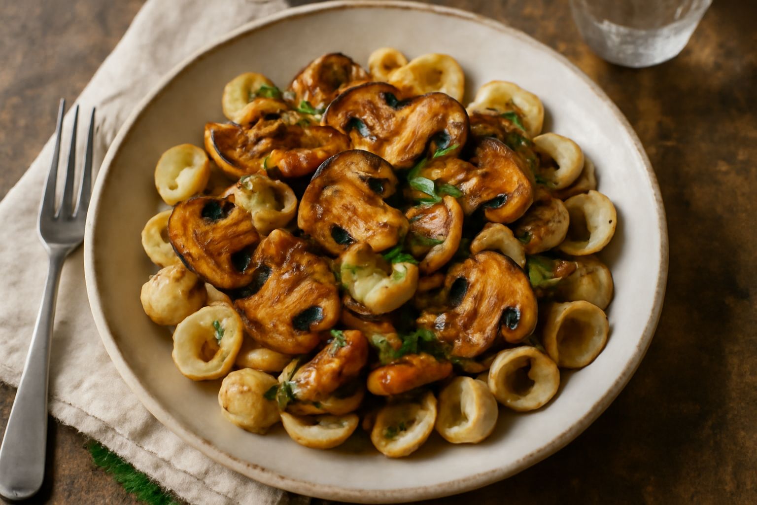 Orecchiette e funghi