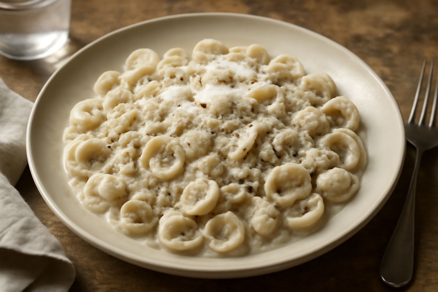 Orecchiette fredde al ragù bianco