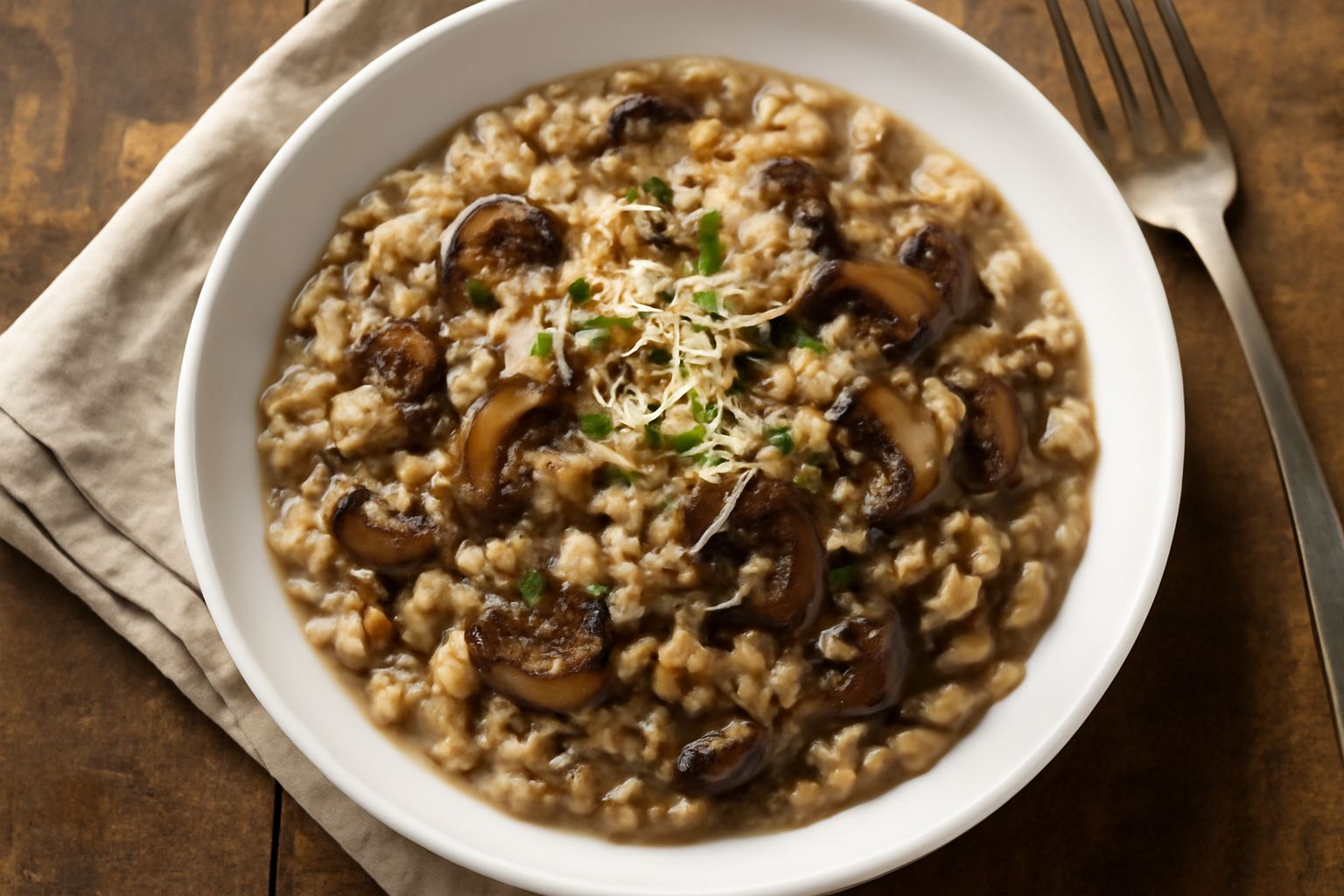 Orzetto ai funghi