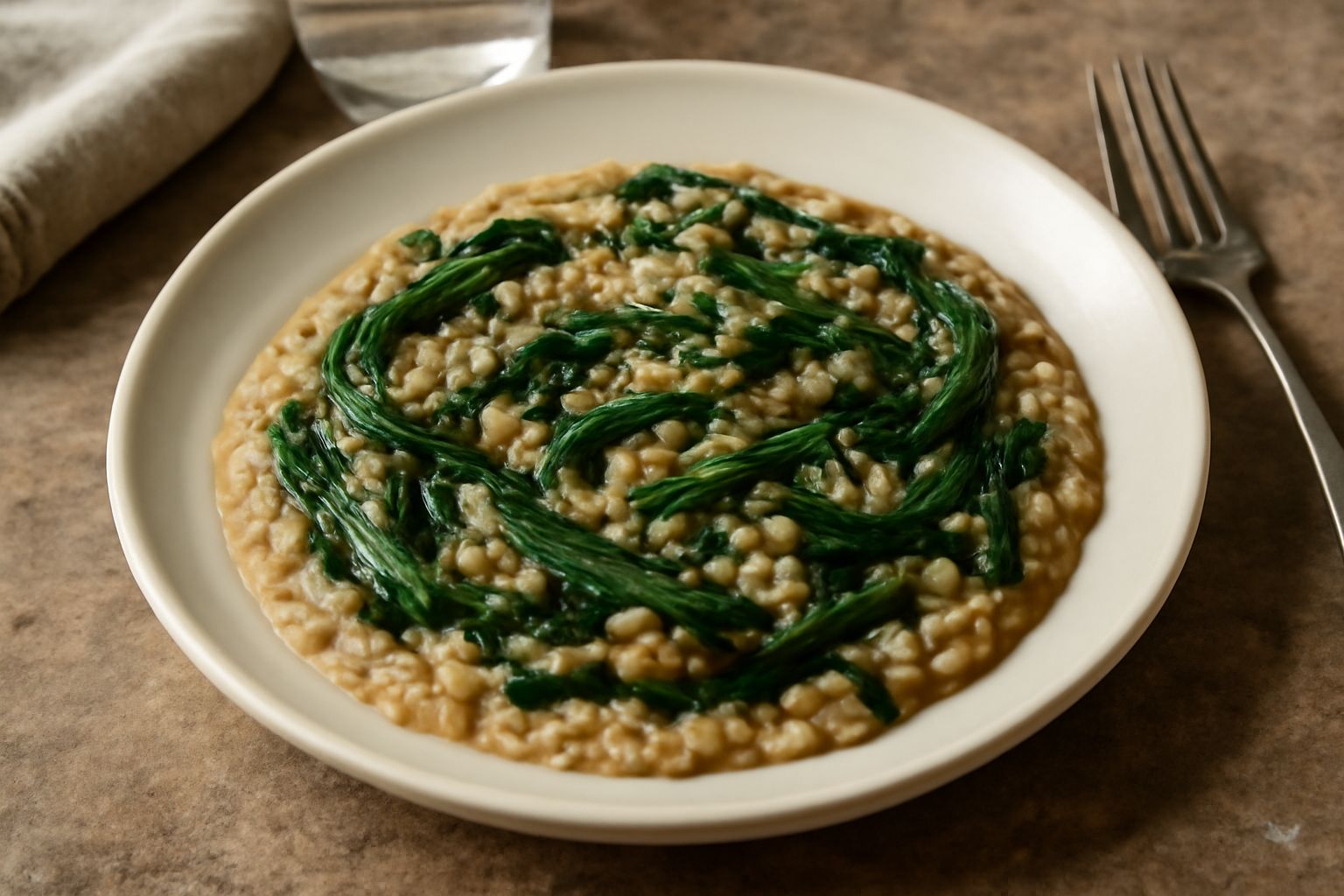 Orzo e cicoria