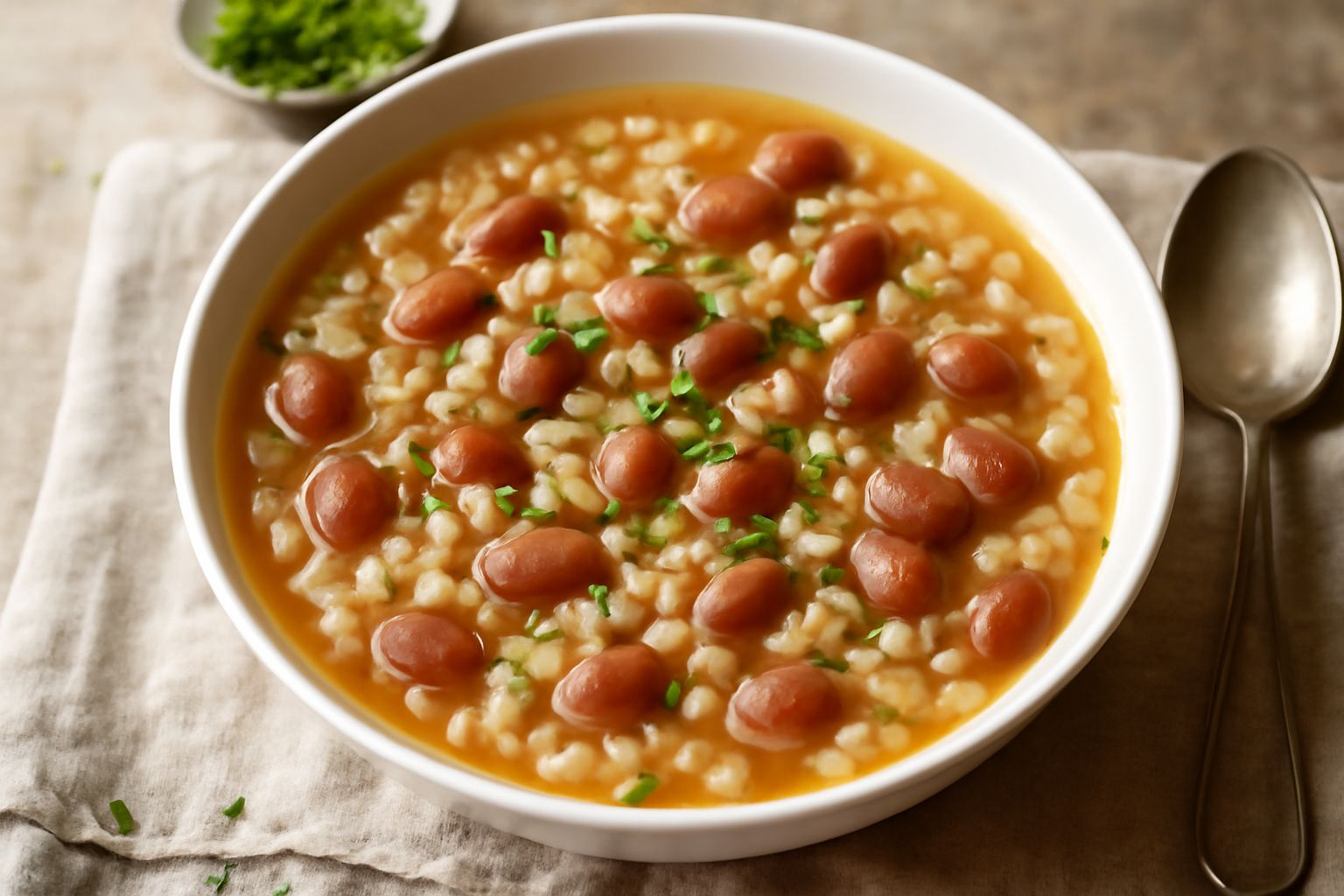 Orzo e fagioli