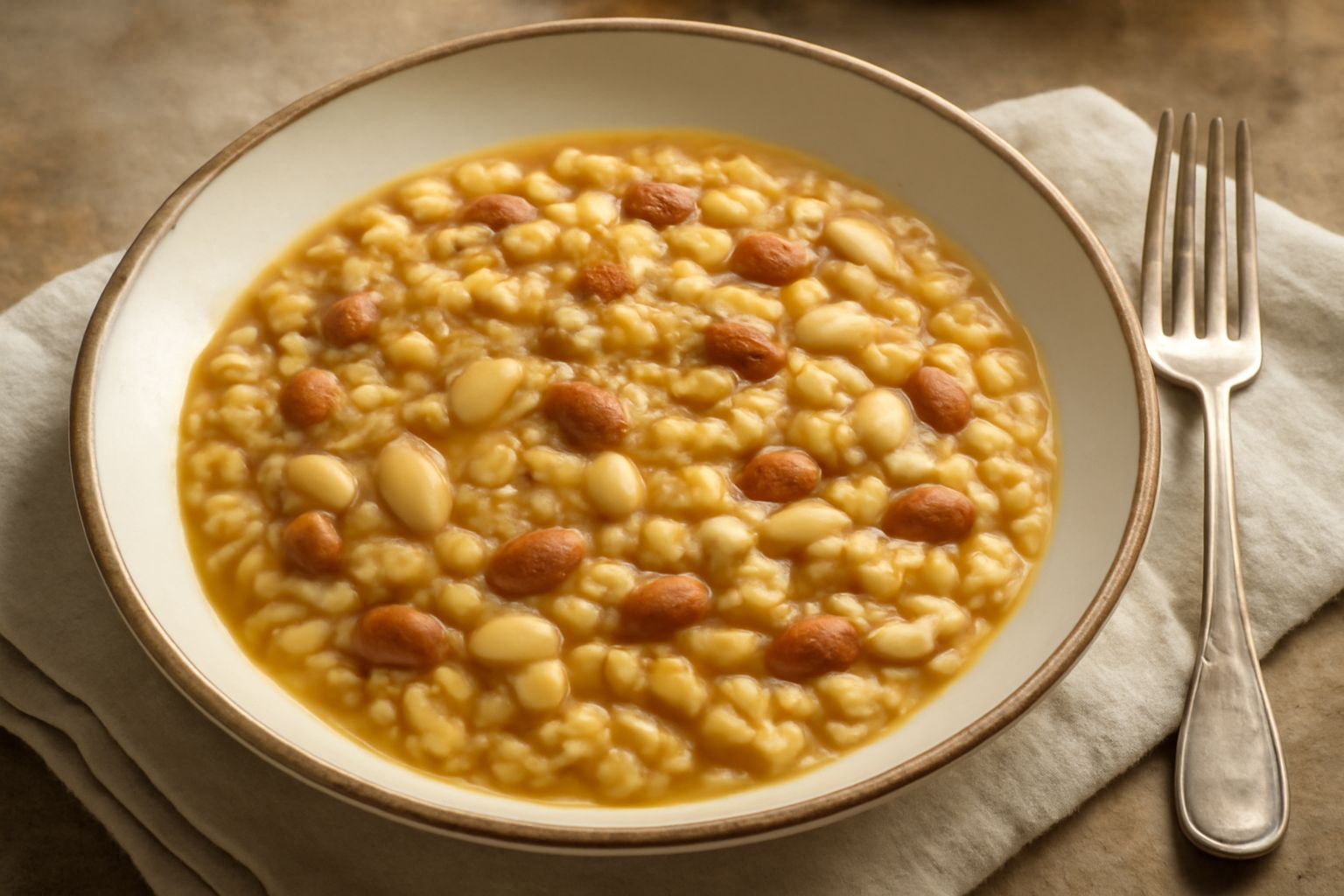 Orzo e legumi