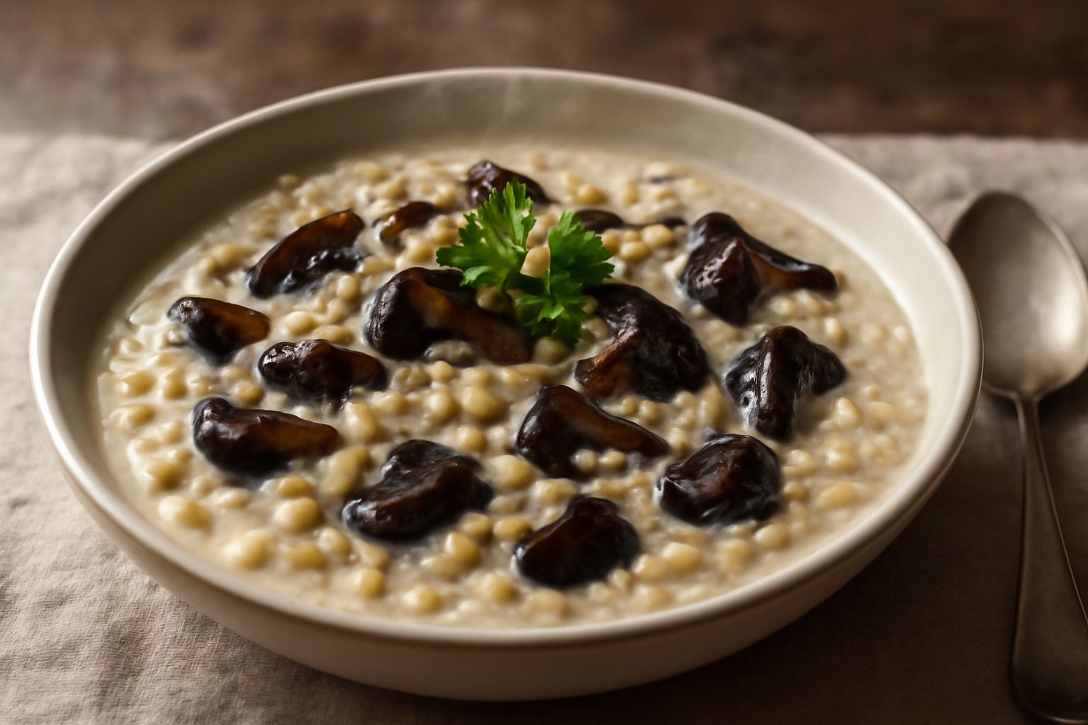 Orzo perlato e funghi