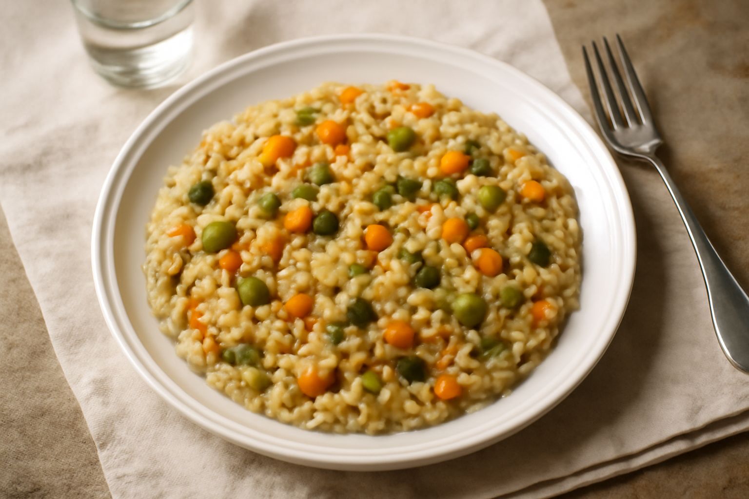 Orzotto con avanzi di verdure
