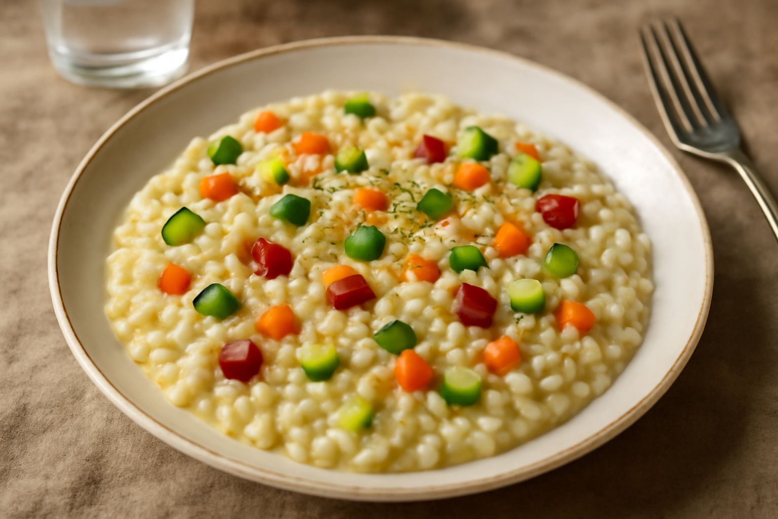 Orzotto con le verdure di stagione