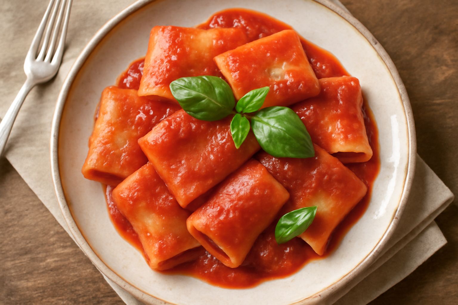 Paccheri al pomodoro di San Marzano