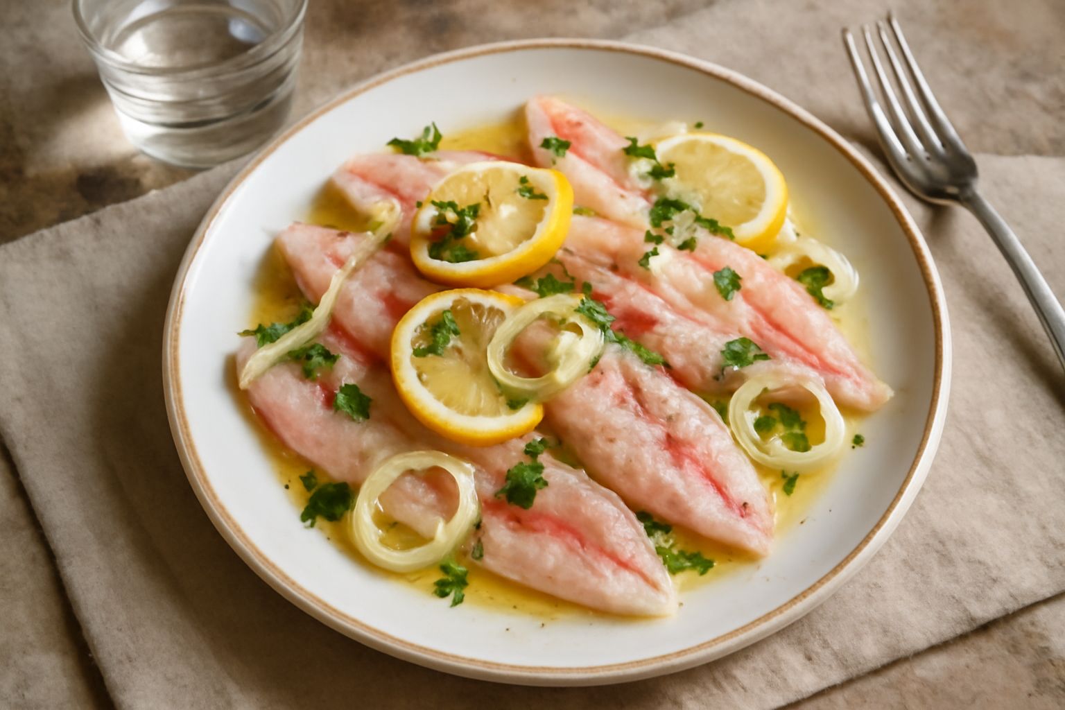 Pagello marinato: il pesce che si prepara a freddo
