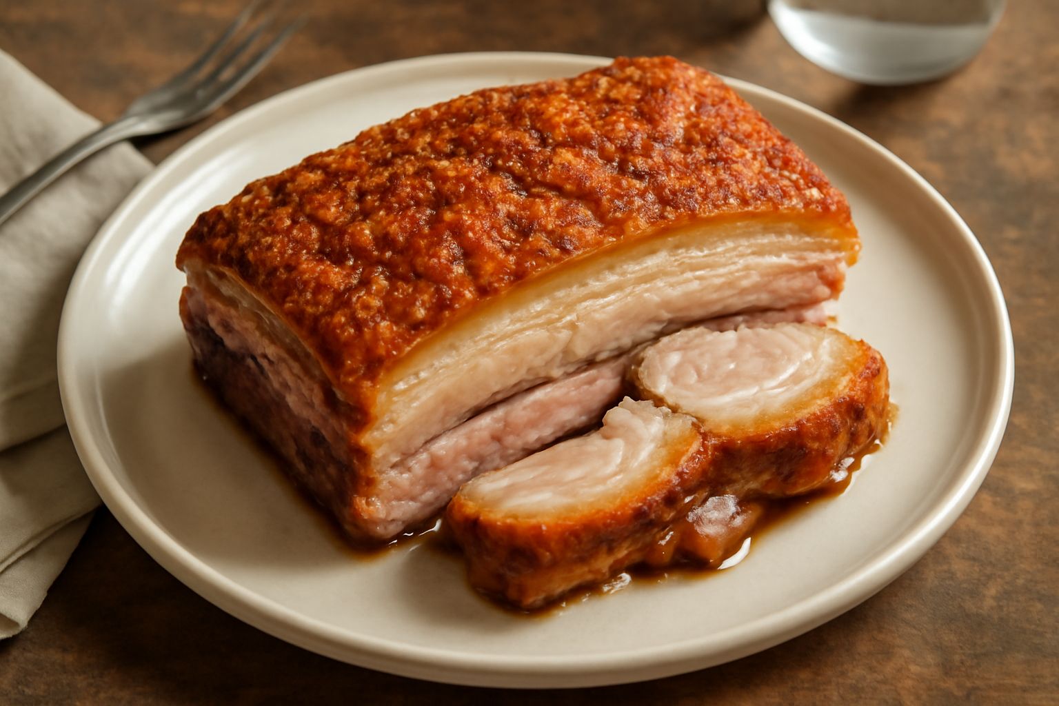 Pancetta di maiale arrosto