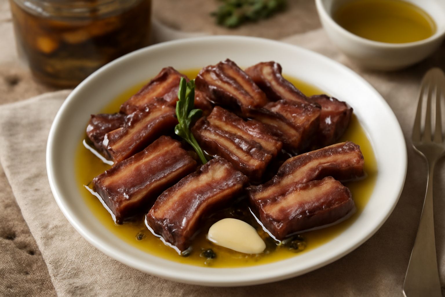 Pancetta sott'olio