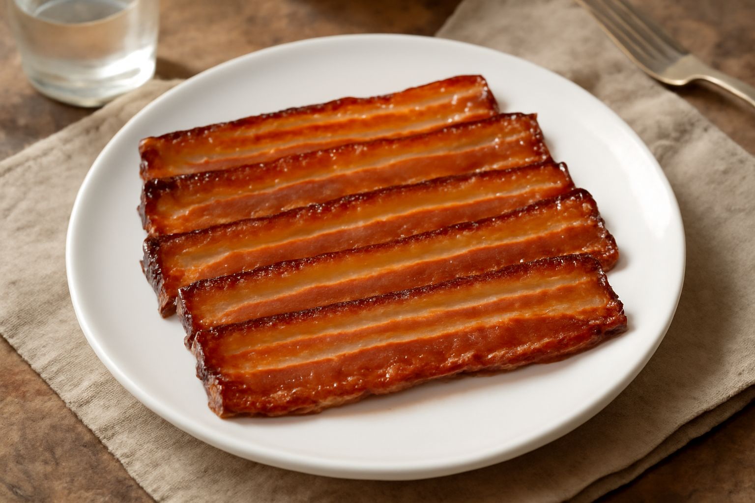 Pancetta tesa: croccantezza che nutre le ossa con ferro e collagene naturale