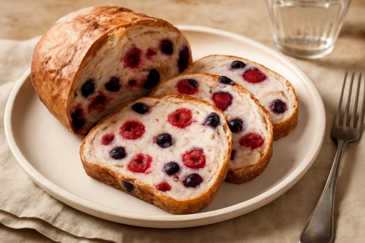 Pane ai frutti di bosco