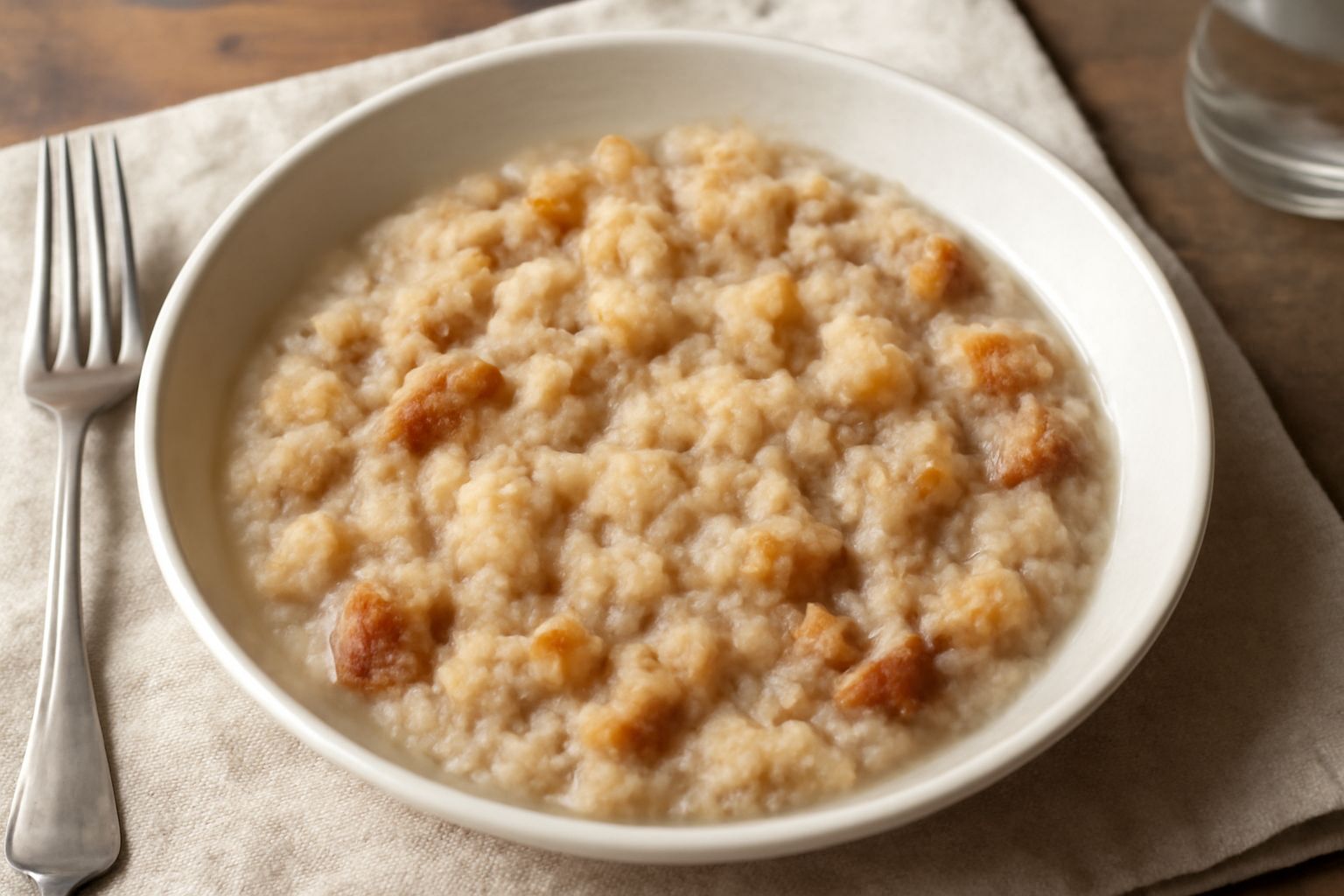 Pane bagnato con acqua e sale