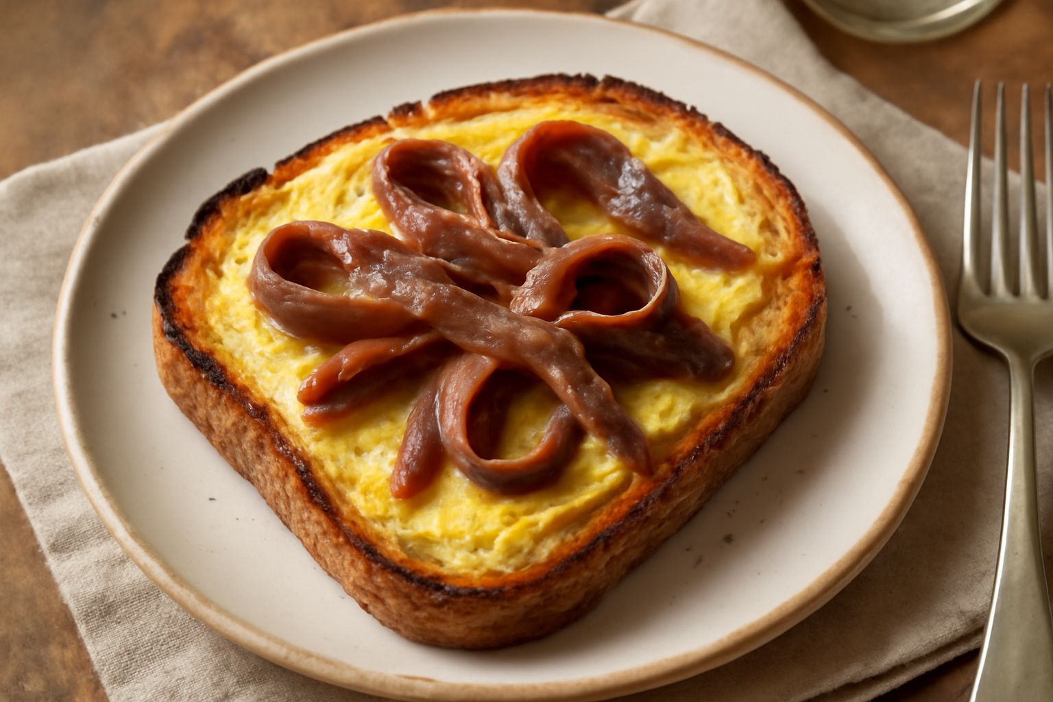 Pane burro e acciughe
