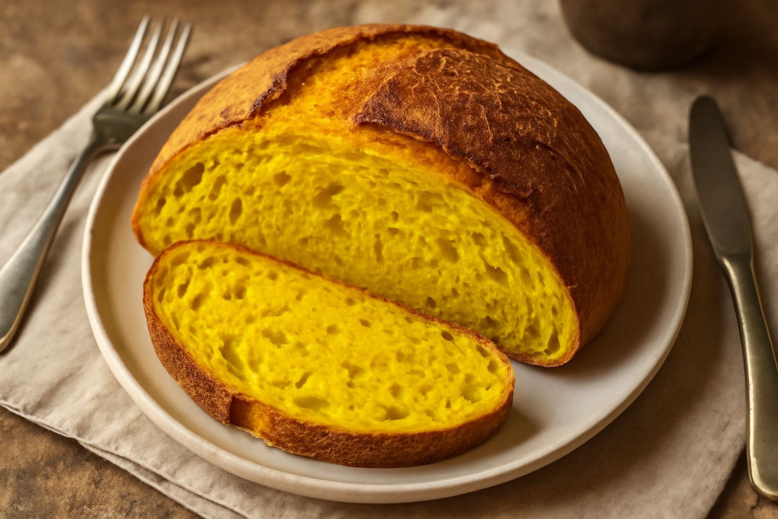 Pane con curcuma
