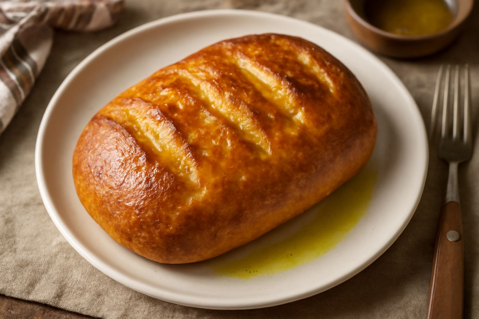 Pane con l'olio