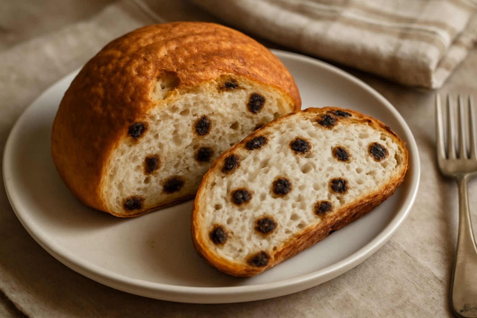 Pane con l'uva passa