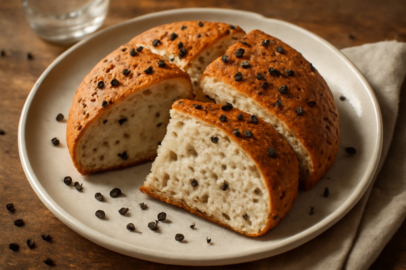 Pane con pepe nero