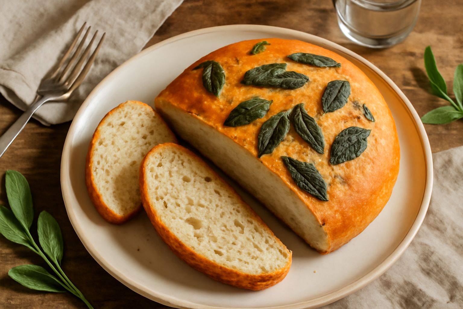 Pane con salvia